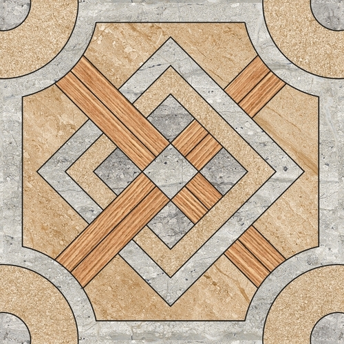Classic Vintage Wooden Digital Floor Tiles - Ceramic, 300x300 mm, Beige | Abrasion Resistant, Smooth Finish, Durable, 10 Year Warranty