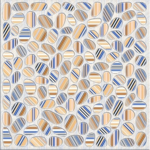Pebble Floor Tile Home Design - Ceramic 300x300 mm Beige, Durable, Stylish, Easy Installation, Abrasion Resistant, Mohs Hardness >6