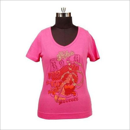 Ladies V Neck T-Shirts