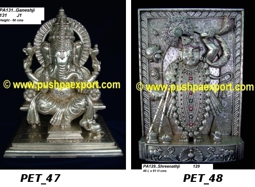 Silver God Statues