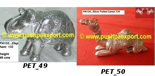 Silver Carved Animal Figures