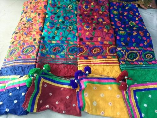 Bandhani Dress With Dupatta Work