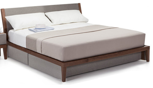 Grey Double Bed