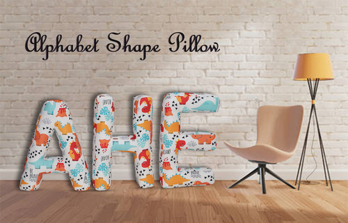 Alphabet Letter Shape Cushion