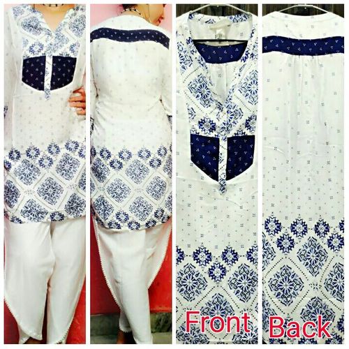 Blue Saffire Stitch Kurti