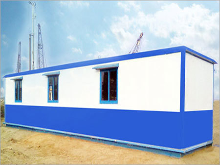 White And Blue Customized Portable Cabin