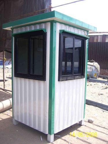 Brown And Grey Portable Toll Booth