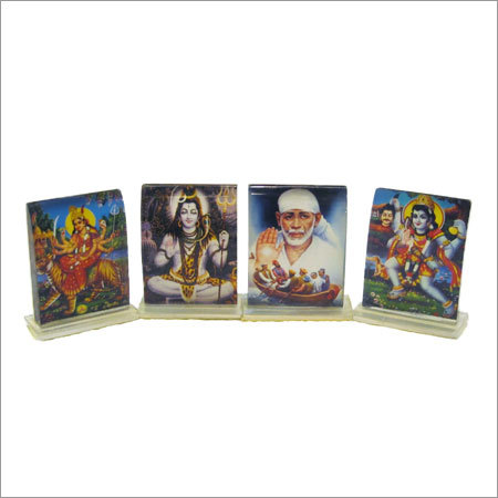 Religious Statues - Marble, 4x4 Inches, Multicolor | Intricate Details, Durable, Vibrant Colors, Portable, Spiritual Art, 4 Pieces
