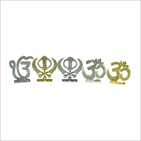 Religious Statues - Metal Alloy 2x1 Inches, Gold & Silver | Intricate Details, Polished Finish, Collectible Set of 5