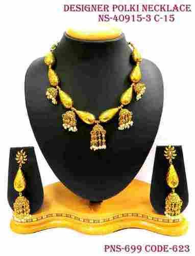 Antique Polki Necklace Set