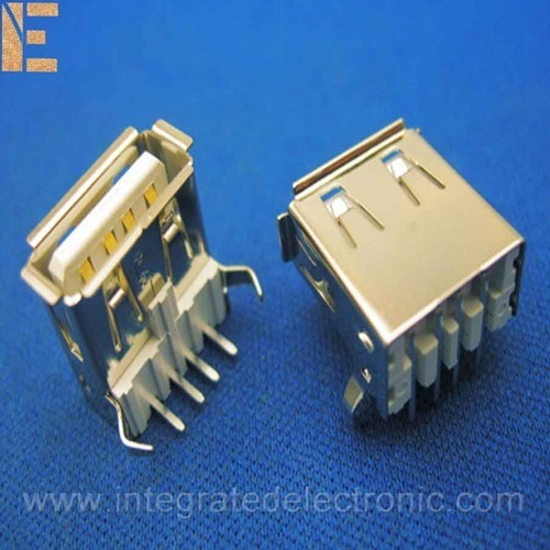 USB - I O Connectors - Metal, 10x10x5mm, Gold Plated | USB 2.0, Data Transfer, Power Delivery, Compact Design