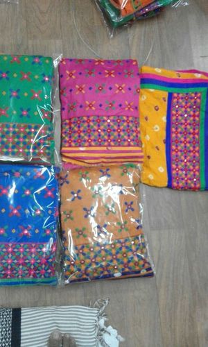Bandhani Fumka Dupatta Work Dress - Silk, 45x20 Inches, Multicolored | Hand Embroidery, Elegant Design, Soft Fabric