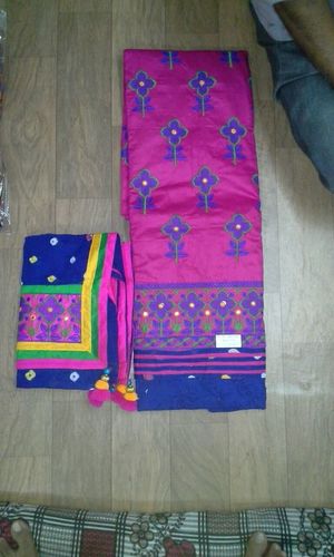 Bandhej Fumka Dupatta Work Dress Material