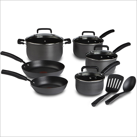 Hard Anodized Goods - Hard Anodized Aluminum, 10 Pieces | Non-Stick, Durable, Scratch Resistant, Dishwasher & Oven Safe