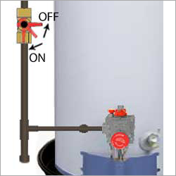 Gas Water Heater - Steel, 50 Liters, H1500xW500mm, 8 Bar Pressure | Natural Gas, Manual Ignition, Efficient, Durable
