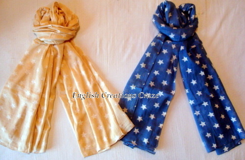 Cotton Dot Print Scarves
