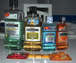 Listerine mouthwash - 250ml, 500ml and 1l
