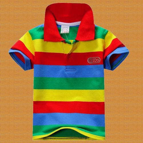 As Per Choice Kids Collar Stripped T Shirt