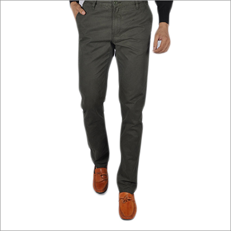 Cotton Trouser - Canvas Material, Regular Fit, Grey Color | Features: Cool Pass, Dry Cleaning, No Fade, Washable, Three Pockets