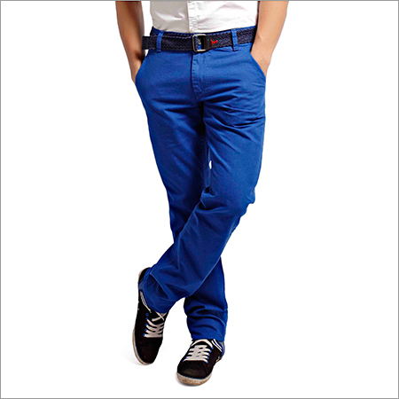 Flame Retardant Trousers - Linen Fabric, Slim Fit, Blue Color | Cool Pass, No Fade, Washable, Four Pockets, All Season Availability
