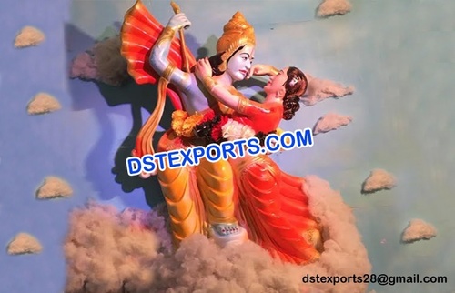 Krishan Fiber Wedding Statue With Radha
