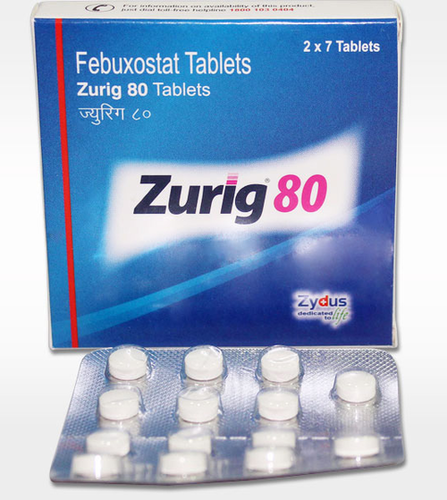 Zurig 80 mg Tablets - White