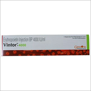 Erythropoietin Vintor 4000 iu Injection By Distinct Lifecare