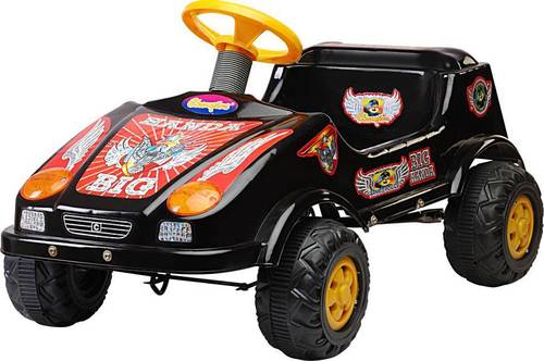 Pedal Car - Metal & Plastic, 70x40x35 cm, Black | Durable Build, Easy Steering, Safe Design, Fun Foot-Powered Play