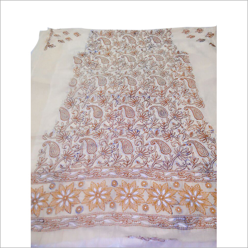 Chikan Embroidery Printed Georgette Sarees