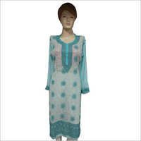 Dry Cleaning Lucknowi Trendy Chikan Kurtis
