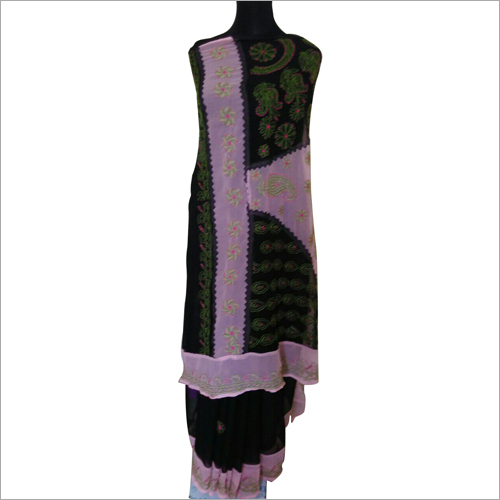 Chikan Embroidery Georgette Saree