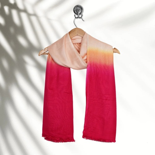 Silk Ombre Dyed Plain Color Stoles