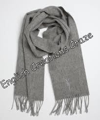 Grey Buy Wool Merino Melange Solid Color Stoles