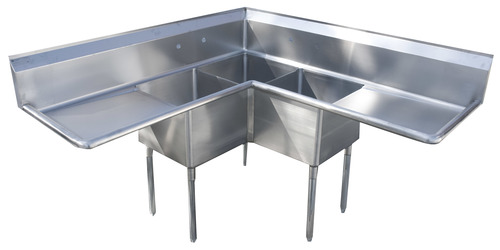 Stainless Steel Corner Sink