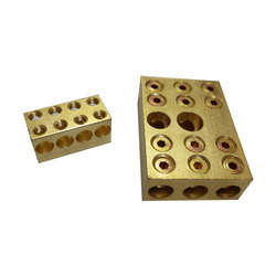 Brass Terminal Square Block