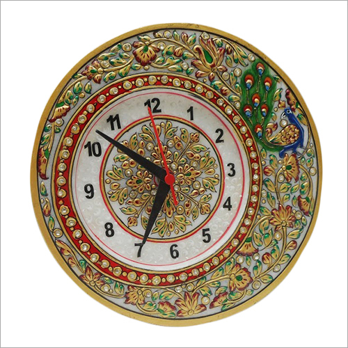Marble Round Wall Clock