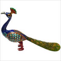 Peacock With Meenakari Work