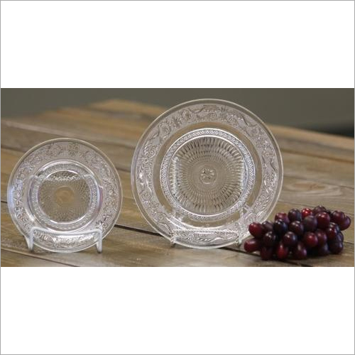 Glass Serving Plates By G. M. OVERSEAS