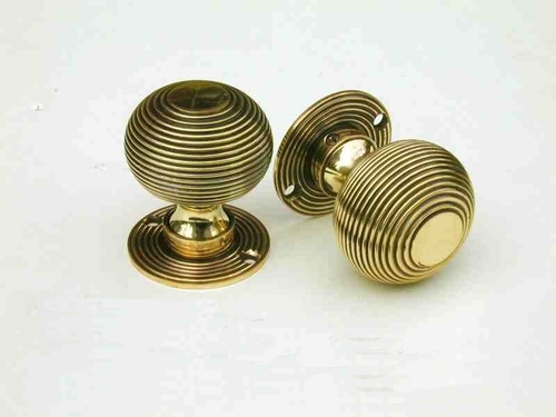 Antique Brass Beehive Door Knobs