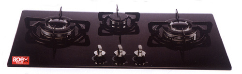 3 Burner Glass Top Gas Stove