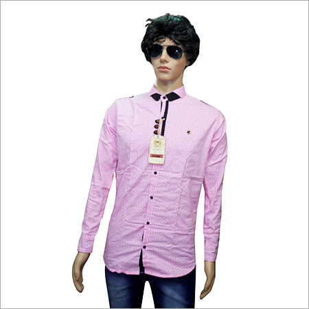Slub Print Casual Shirts