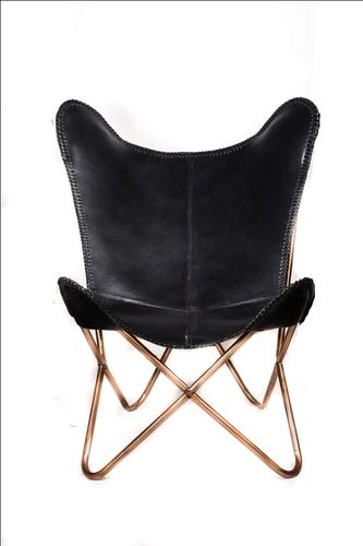 Black Leather Sitting Chair