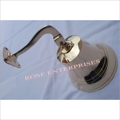 Brass Ship Bell Home Decor Hanging Ship Bell Dimension(L*W*H): 8 Inch Inch (In)