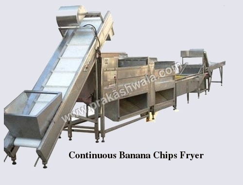 Continuous Banana Chips Fryer