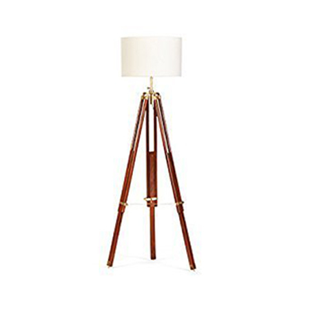 Nautical Designer Floor Lamp With Tripod Stand