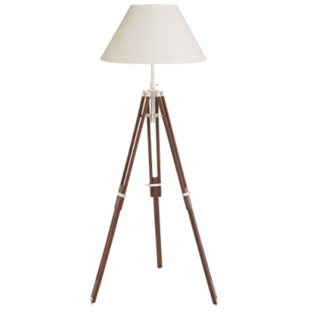 Chrome Finish Lamp Stand With Shade