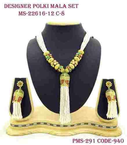 Antique Designer Polki Mala Set