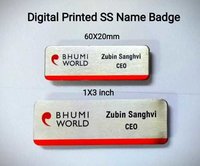 Multi Color Metal Name Badge