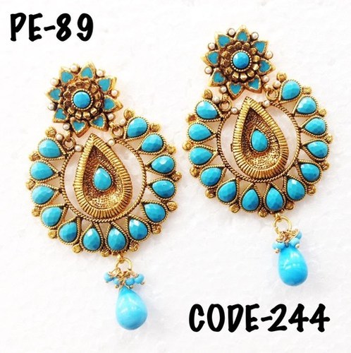 Designer Polki Earrings