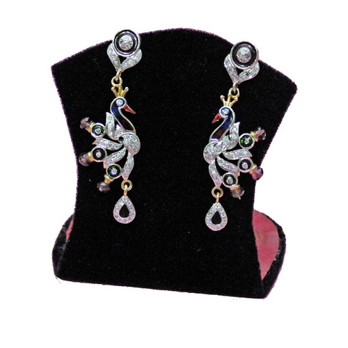 Peacock Hanging Earring
